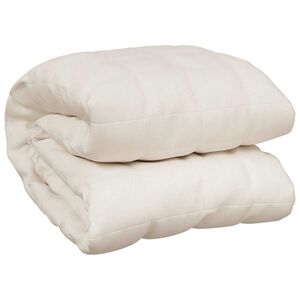 vidaXL Vektdyne kremhvit 120x180 cm 9 kg stoff