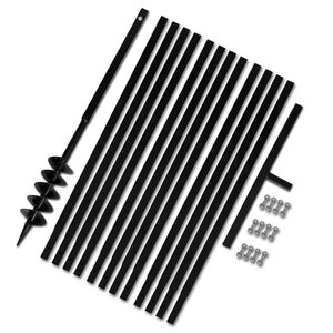 Jordbor med h&aring;ndtak 100 mm og forlengere 13 m st&aring;l