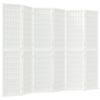 vidaXL Sammenleggbar romdeler 6 paneler japansk stil 240x170 cm hvit