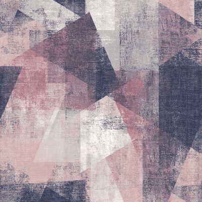 DUTCH WALLCOVERINGS Veggpanel perspektiver rosa og lilla