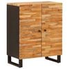 vidaXL Oppbevaringssideboard 60 x 33 x 75 cm Massiv mango tre Brun