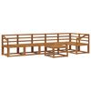 vidaXL Utend&oslash;rs sofa-sett 7 pcs Naturlig Solid akasietre