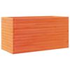 vidaXL Plantekasse voksbrun 90x40x46 cm heltre furu