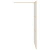 vidaXL Walk-in Dusjvegg Gull 115 x 195 cm herdet glass