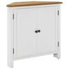 vidaXL Hj&oslash;rneskap 80x33,5x78 cm heltre eik