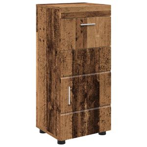 vidaXL Baderomsskapsett med skuff TULUM Gammelt tre 37 x 31,5 x 82 cm