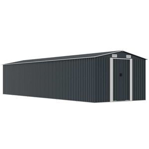 vidaXL Hageskur antrasitt 257x990x181 cm galvanisert st&aring;l