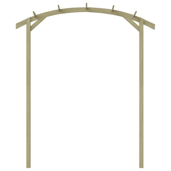 vidaXL Hagepergola impregnert furu 180x210x40 cm