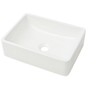 vidaXL Servant keramisk hvit 41x30x12 cm