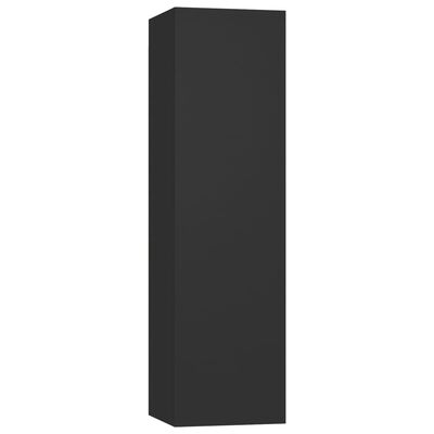 vidaXL TV-benker 4 stk svart 30,5x30x110 cm sponplate