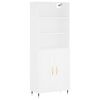vidaXL Highboard hvit 69,5x34x180 cm konstruert tre
