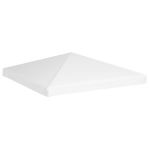 vidaXL Toppduk til paviljong 270 g/m&sup2; 3x3 m hvit