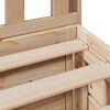 vidaXL Seng med bokhylle uten madrass 150x200 cm heltre furu
