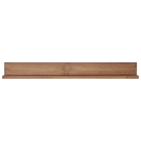 vidaXL Vegghyller 2 stk 90x10x10 cm heltre teak