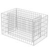 vidaXL Gabion h&oslash;ybed galvanisert st&aring;l 90x50x50 cm