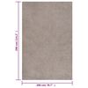 vidaXL Flossteppe lang luv beige 200x290 cm