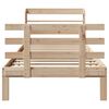 vidaXL Sengeramme med hodegavl 75x190 cm heltre furu