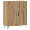 vidaXL Skjenk artisan eik 69,5x34x90 cm konstruert tre