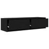 vidaXL TV-skap med skuff Svart eik 100 x 31 x 25.5 cm Konstruert tre