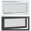 vidaXL Kj&oslash;levindu RISOR 120 x 60 cm PVC og glass Antrasitt