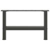 vidaXL Salongbordben antrasitt 2 stk 50x(30-31) cm st&aring;l
