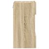 vidaXL Vegghengte skap med LED-lys for TV 2 stk sonoma eik 40x30x60,5 cm