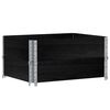 vidaXL Hageplantekasse svart 80x60 cm heltre furu