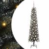 vidaXL Kunstig juletre med 300 LED gr&oslash;nn 180 cm PVC og plast og st&aring;l