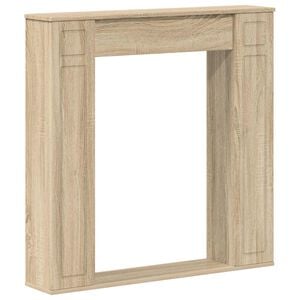 vidaXL Peisramme Sonoma eik 100 x 20 x 100 cm Konstruert tre