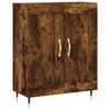 vidaXL Highboard r&oslash;kt eik 69,5x34x180 cm konstruert tre