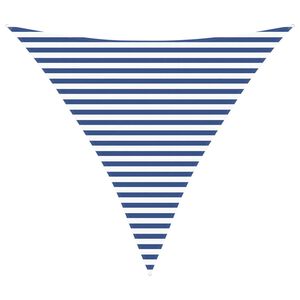vidaXL Solskygge seil Bl&aring; og hvit 3,6 x 3,6 x 3,6 m