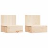 vidaXL Nattbord 2 stk. Brun 42 x 32,5 x 40 cm Heltre furu