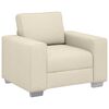 vidaXL Sofa Beige 100 x 77 x 82 cm Linblandingsstoff
