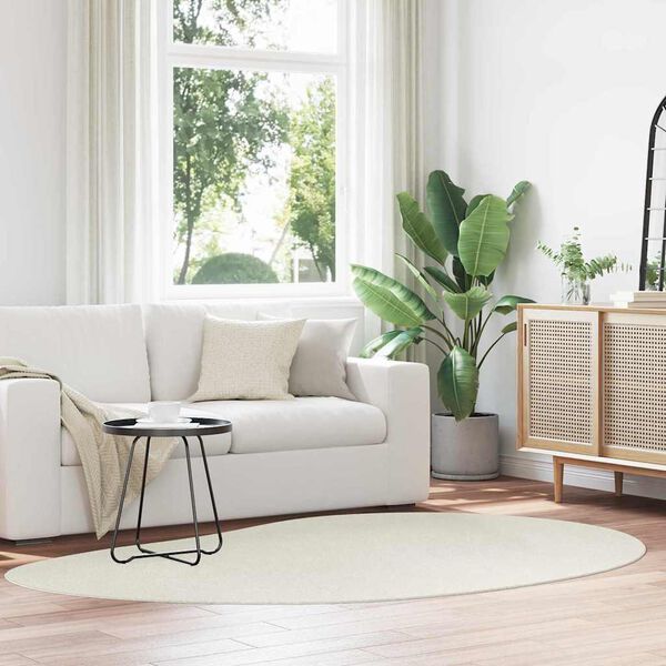 vidaXL Omr&aring;detepper HUARTE Krem 160 x 230 cm Polyester