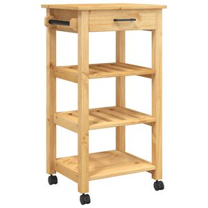 vidaXL Kj&oslash;kkenvogn MONZA 48x40x88,5 cm heltre furu