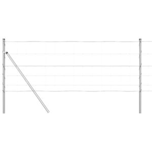 vidaXL Gjerdep&aring;le Galvanisert 25 x 0,8 m St&aring;l