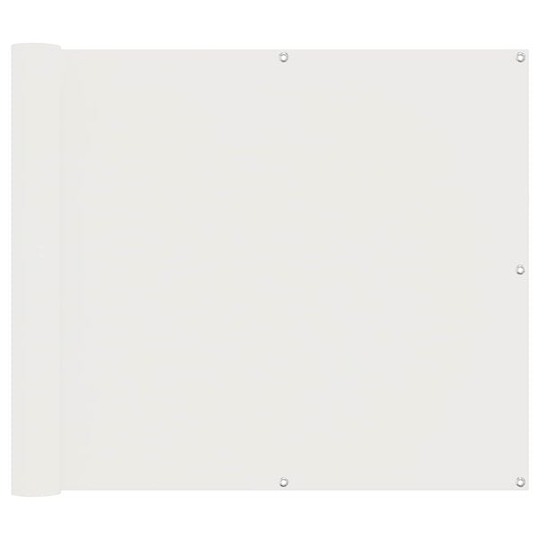 vidaXL Balkong Skjerm Hvit 100 x 200 cm Oxford Stoff