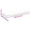vidaXL Pallepute for benk Beige 140 x 40 x 8 cm Oxford-stoff