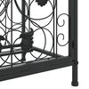 vidaXL Vinstativ for 41 flasker svart 45x36x120 cm smijern