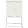 vidaXL Highboard hvit 68,5x38,5x107 cm stål