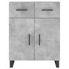 vidaXL Highboard betonggr&aring; 69,5x34x180 cm konstruert tre