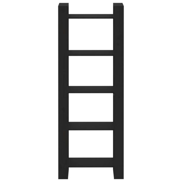 vidaXL Bokhylle/romdeler svart 60x35x160 cm heltre