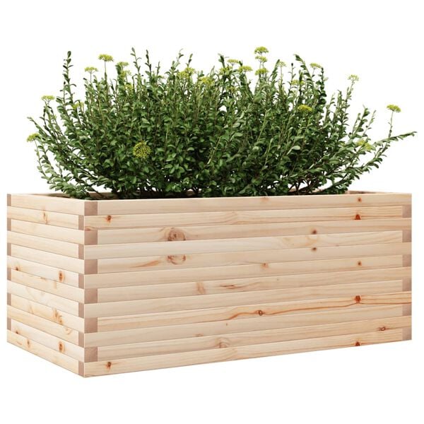 vidaXL Plantekasse 110x60x45,5 cm heltre furu