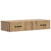 vidaXL Vegghengt Sidebord Artisan eik 87,5 x 34,5 x 17 cm