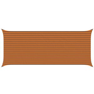 vidaXL Solskygge seil Oransje og Brunt 6 x 2,5 m 100% polyester Oxford