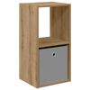 vidaXL Nattbord med skuff Artisan Eik 35 x 32 x 68,5 cm Konstruert tre