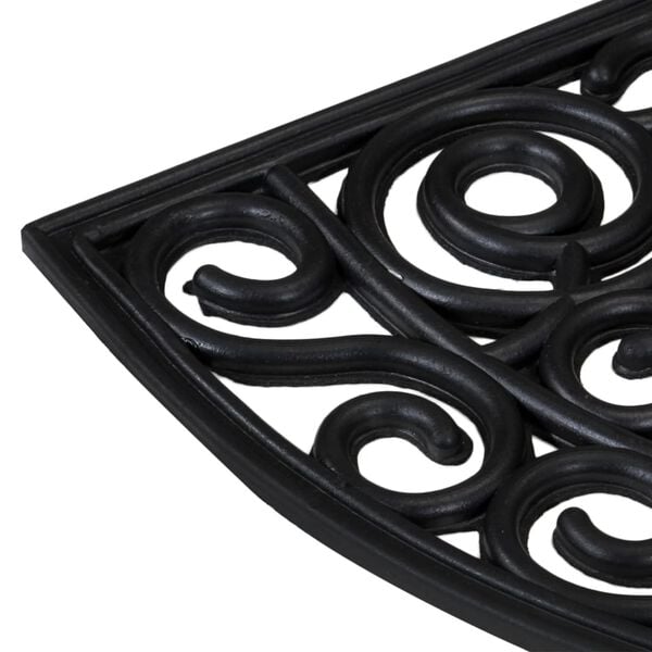 vidaXL D&oslash;rmatte halvrund 45x75 cm gummi