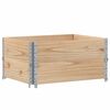 vidaXL Pallekarmer 2 stk gr&aring; 80x60 cm heltre furu