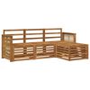 vidaXL Utend&oslash;rs sofa-sett 4 pcs Naturlig