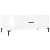 vidaXL Salongbord hvit 102x50x40 cm konstruert tre